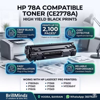 HP 78A Compatible Toner Cartridge (CE278A) Infographic for LaserJet Pro Printers