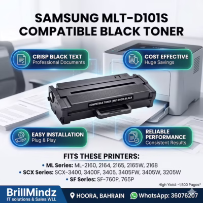 Samsung MLT-D101S Compatible Toner Cartridge Infographic for ML and SCX Printers