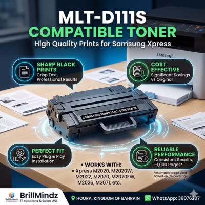 MLT-D111S Compatible Toner Cartridge Infographic for Samsung Xpress Printers