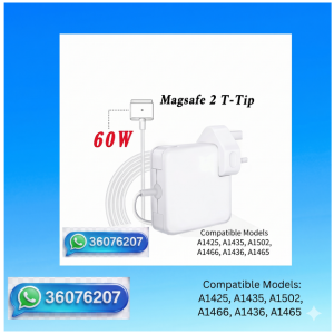 Compatibility list for 60W MagSafe 2 Charger supporting A1425 A1502 and A1466 models