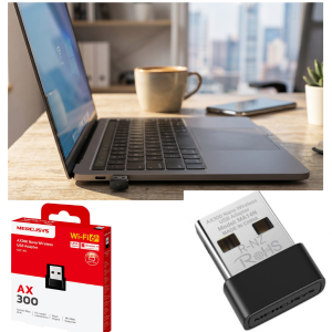 Mercusys AX300 MA14N Nano Wi-Fi 6 USB Adapter for high-speed internet in Bahrain - BrillMindz IT Solutions.