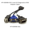 HP BladeSystem c-Class SUV KVM adapter cable with VGA, Serial, and USB connectors, part number 409496-001.